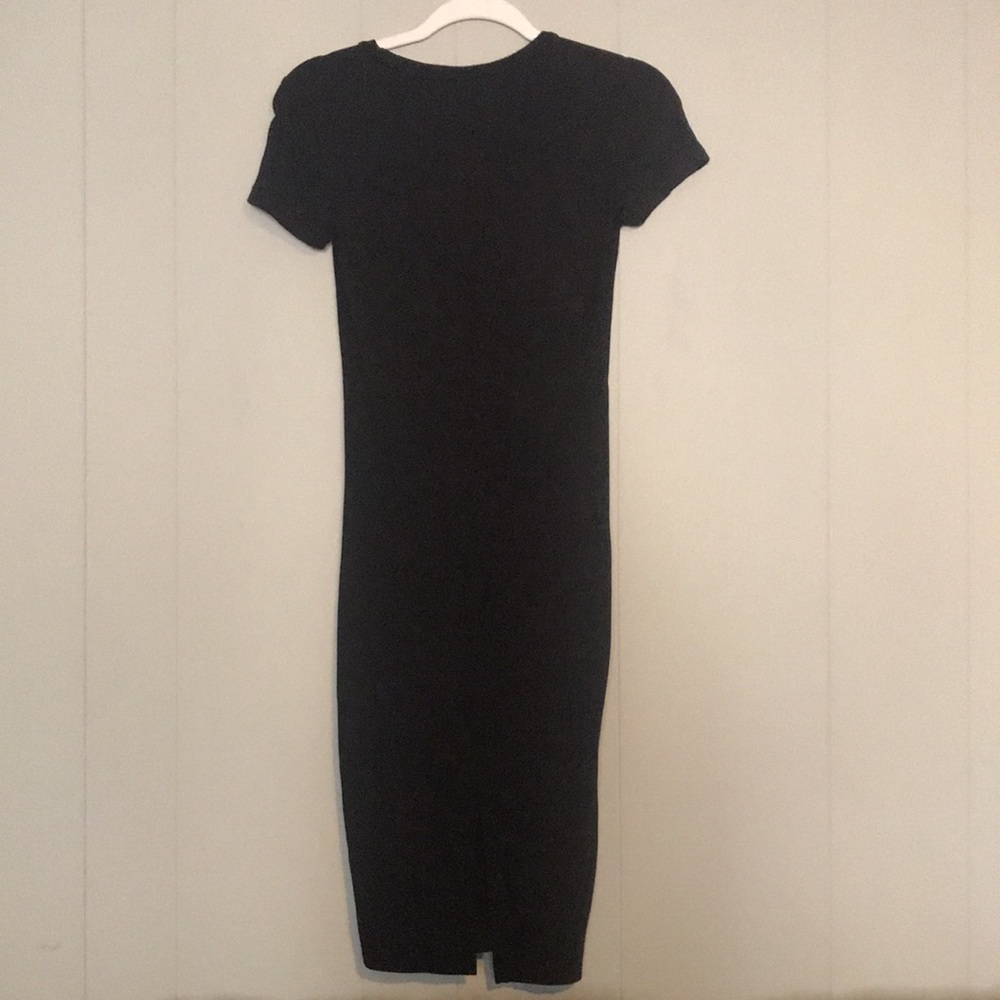 (SOLD) Forever 21 Black Bodycon T-Shirt Dress Small - Picture 6 of 7